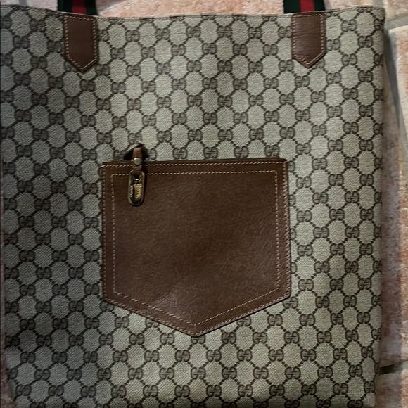 Gucci Beige and Brown Signature Tote - Picture 2 of 8